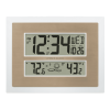 La Crosse Technology Atomic Digital White & Champagne Contemporary Clock, 512-14937-Int