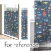 Blue Ocean Window Film No Glue Static Decorative Privacy Films Window Sticker for Glass; 15x39 inches