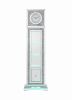 ACME Noralie GRANDFATHER CLOCK W/LED Mirrored & Faux Diamonds AC00354