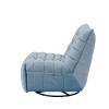 Lazy Chair , Rotatable Modern Lounge with a Side Pocket, Leisure Upholstered Sofa Chair , Reading Chair for Small Space