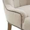 Button Tufted Captain Accent Chair