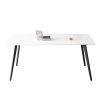 J3710 Porcelain Dining Table White 70"