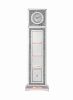 ACME Noralie GRANDFATHER CLOCK W/LED Mirrored & Faux Diamonds AC00354