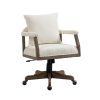 COOLMORE Computer Chair Office Chair Adjustable Swivel Chair Fabric Seat Home Study Chair