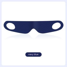 Lightweight Sleep Blackout Eye Mask Relieve Fatigue (Option: Navy Blue-L)