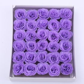 Crystal Rose Perianth Fake Bouquet Material (Option: Light Purple 30PCs)