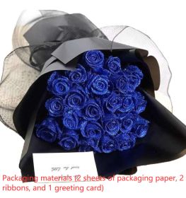 Personalized Valentine's Day Bridal Bouquet Preserved Fresh Flower (Option: Packaging materials-1 Flower)