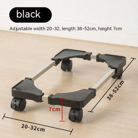 Computer Host Mobile Bracket Size Adjustable (Option: Black Host Bracket)