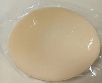 Self-adhesive Double-sided Brushing Chest Pad Thickened Sponge Insert (Option: Oval Double Sided Skin Color-OPP One Pair Package)