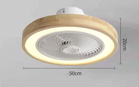 Rotating Air Guide Electric Hanging Fan Lamp (Option: Circular-Us Standard 110V)