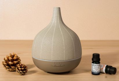 Handmade Cement Atomization Mute Humidifier Household Mini Ultrasonic Aroma Diffuser (Option: Gray-American Standard)