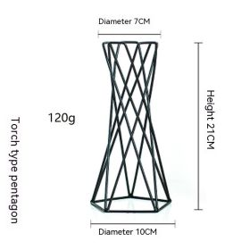 Air Pineapple Torch Pentagonal Bracket (Color: Black)