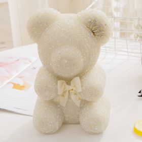 Diamond Crown Bear Teacher's Day (Color: White)