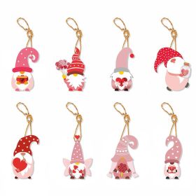 Valentine's Day Theme Cartoon Cute Love Gift Gift Pendant Party Decoration (Option: 8PCs Set-Style 2)