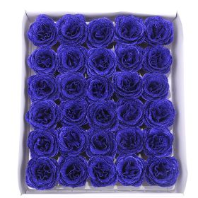 Crystal Rose Perianth Fake Bouquet Material (Option: Sapphire Blue 30PCs)