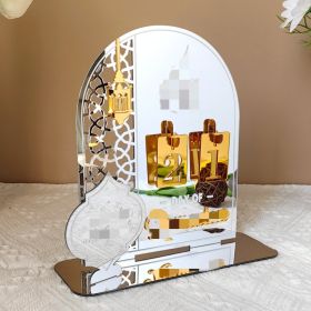 Acrylic Mirror Table Decoration Festival Countdown (Option: BT269 Silver Gold-Eid Countdown Decoration)