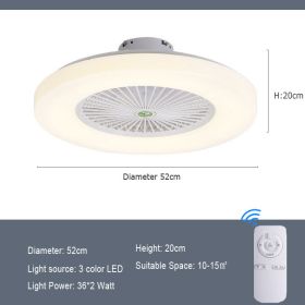 Simple Modern Home Quiet With Electric Fan (Option: Design1-220V-Remote control)