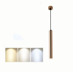 French Gold Long Cylindrical Chandelier (Option: 6x40CM astigmatism)