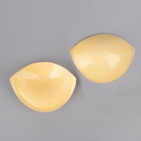 Self-adhesive Double-sided Brushing Chest Pad Thickened Sponge Insert (Option: Dumpling Double Side Skin-OPP One Pair Package)