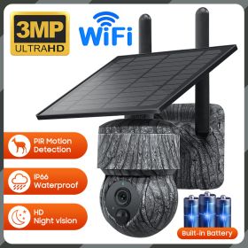 Solar Surveillance Plastic Camera Low Power Consumption HD (Option: WIFI3MP-Wifi-3 Million)