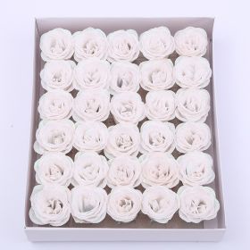 Crystal Rose Perianth Fake Bouquet Material (Option: White 30PCs)