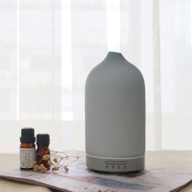 5 Colors Humificador  Ceramic Aroma Diffuser Ultrasonic Diffusers Ceramic Humidifier (Option: US-Grey blue)