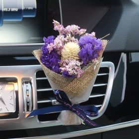 Fashion Creative Dried Flowers Decorative Car Female Motor Air Outlet Fragran (Option: Love First Open)