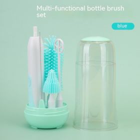 Silicone Nursing Bottle Cleaning Brush For Babies (Option: 010 Green Suit-USB)