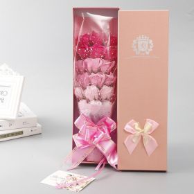 Thanksgiving Christmas Creative 18 Roses Fat Soap Bouquet Company Activity Gift For Girlfriend Birthday Gift (Option: 18 Bouquet Rose Gradient)