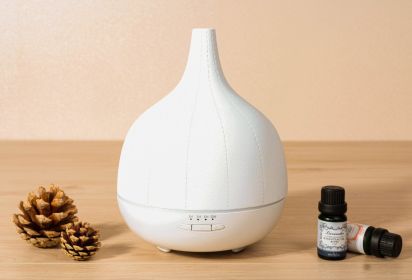 Handmade Cement Atomization Mute Humidifier Household Mini Ultrasonic Aroma Diffuser (Option: White-American Standard)