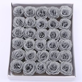 Crystal Rose Perianth Fake Bouquet Material (Option: Silver 30PCs)