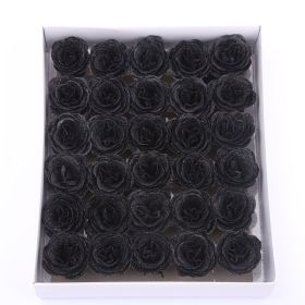 Crystal Rose Perianth Fake Bouquet Material (Option: Black 30PCs)