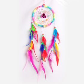 Feather Dreamcatcher Wind Chimes Pendant (Option: Colorful-13 × 55CM)