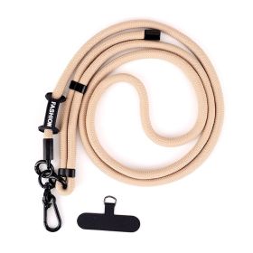 7mm Solid Color Mobile Phone Lanyard (Option: 7MM Camel Rope)