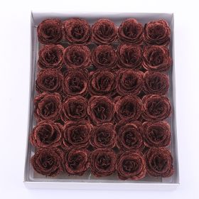 Crystal Rose Perianth Fake Bouquet Material (Option: Coffee 30PCs)