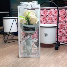 Soap Rose Bouquet Gift Box (Color: Champagne)