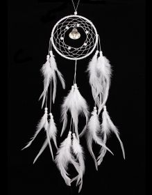 Feather Dreamcatcher Wind Chimes Pendant (Option: White-13 × 55CM)