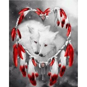 Couple Wolf Animal Landscape Diamond Painting (Option: Style3)