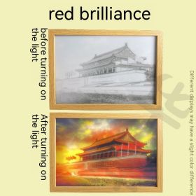 Ins Lighting Small Night Lamp Luminous Decorative Painting Bedroom Living Room Decoration (Option: Red radiance-Large size)