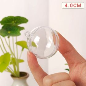 Fashion Hollow Transparent Christmas Ball (Option: 4cm Ball SLQ YQ 4)