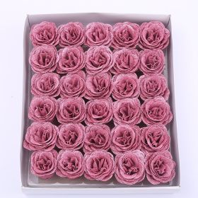 Crystal Rose Perianth Fake Bouquet Material (Option: Rouge Pink 30PCs)