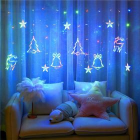 Decorate Christmas Tree Hanging Lamp Room Bedroom Curtain Layout (Option: Color-3.5meters with remote control)