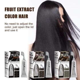 Fruits And Vegetables Hair Dye Plants Without Stimulation (Color: Black)