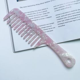 Fashion Acetate Comb Marble Texture (Option: 2 Pink And White)