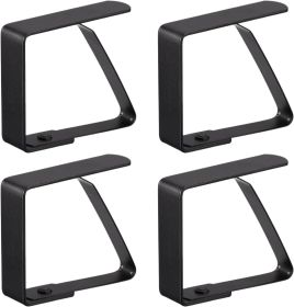 Stainless Steel Table Cloth Clip (Option: 5X4CM Black)