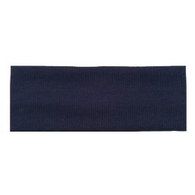 Solid Color Knitted Hair Band Men's And Women's Yoga Sports Sweat-absorbent Headband (Color: Navy Blue)