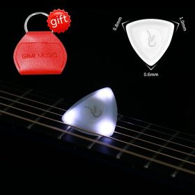 Japanese LED Lightning Touch Luminous Big Triangle Guitar Bass Pick (Option: GIMI Style White Light)