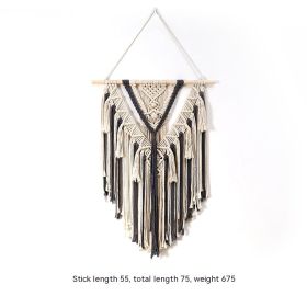 Simple Guesthouse Decoration Bohemian Hand-woven Wall Tassel (Option: White Matching With Gray)