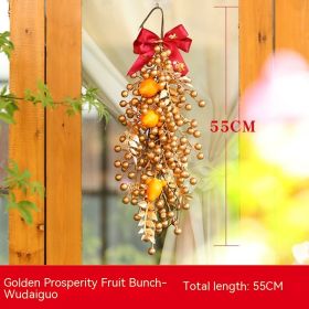 New Year Spring Festival Simulation Fruit Pendant Home Decoration (Option: Golden Rich Fruit)