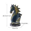 NORTHEUINS Resin Horse Head Wine Rack Figurines Interior Bottle Holder Storage Ornaments Home Living Room Tabletop Decorations